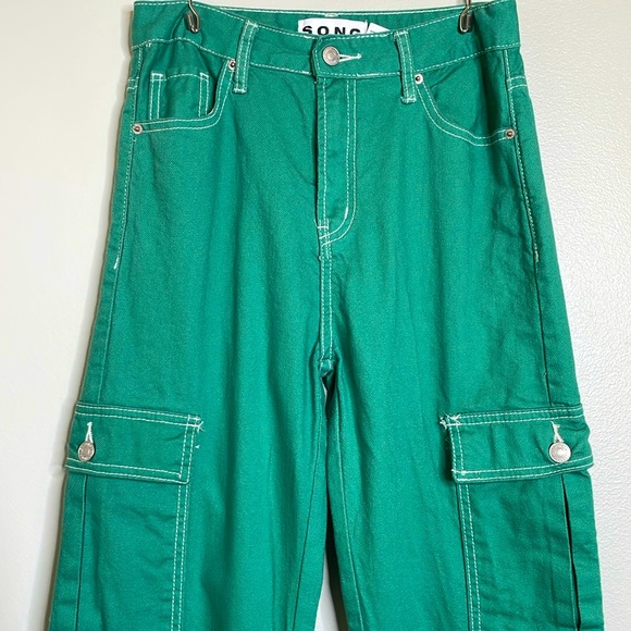 S.O.N.G. Pants - S.O.N.G 90’s Boyfriend Cargo Pants High Rise Green Size 1/25